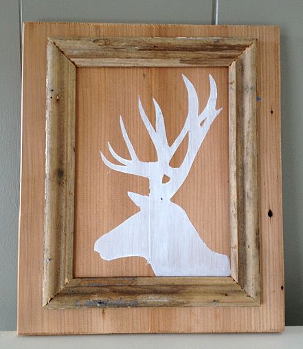 Deer silhouette and photo by Ally @Homemeade via Hometalk.com