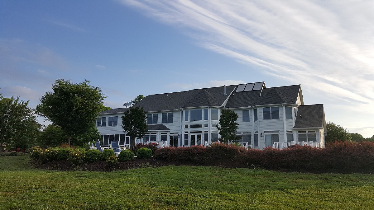 Large steep roof was repaired Large steep roof was repaired