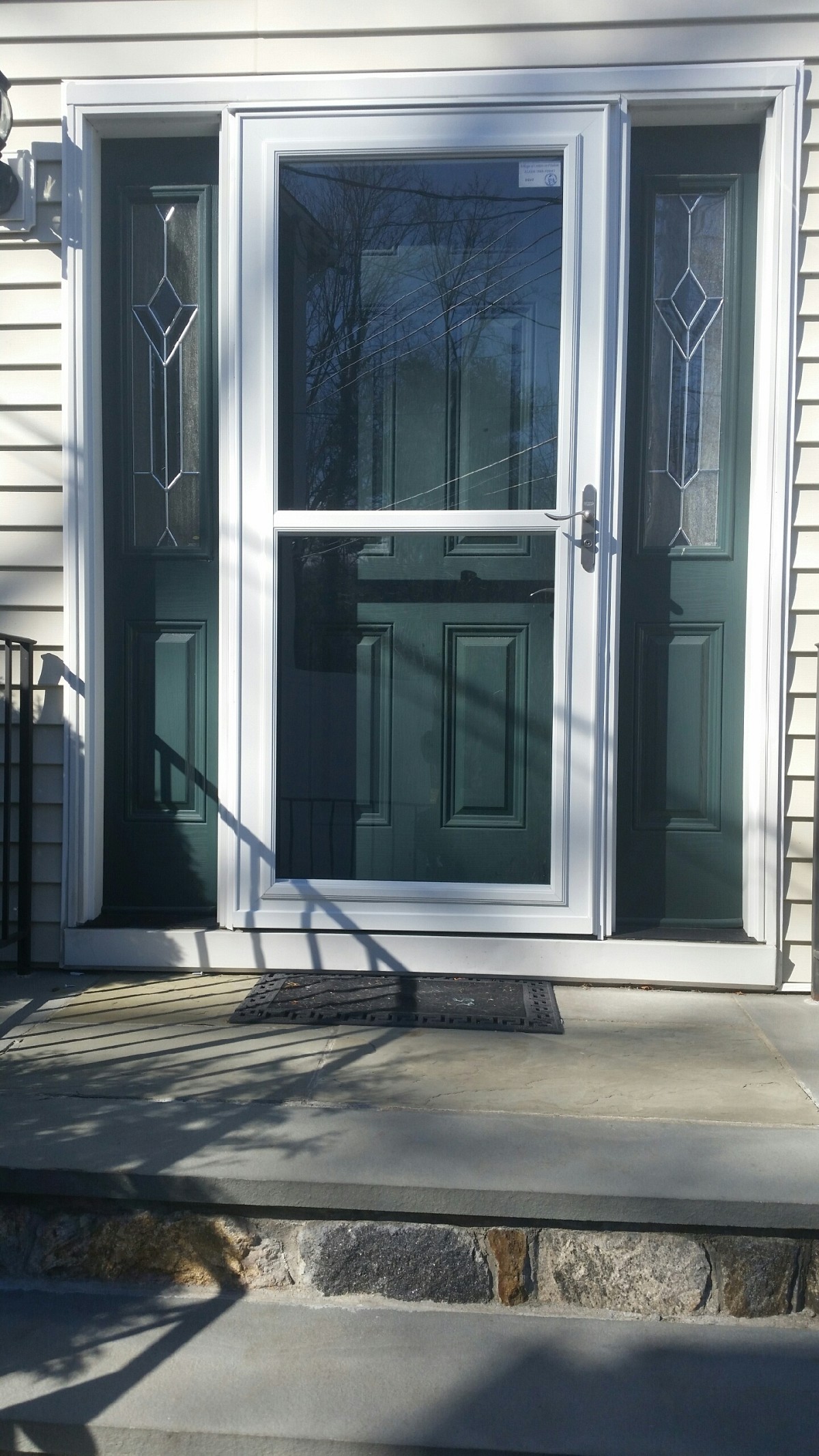 New storm door keeps out the cold New storm door keeps out the cold