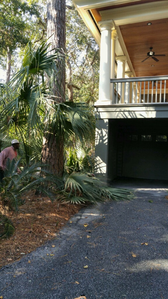 Landscaper at work