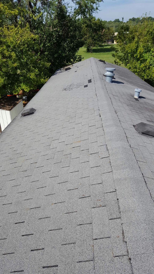 BEFORE Worn-out, leaky old roof