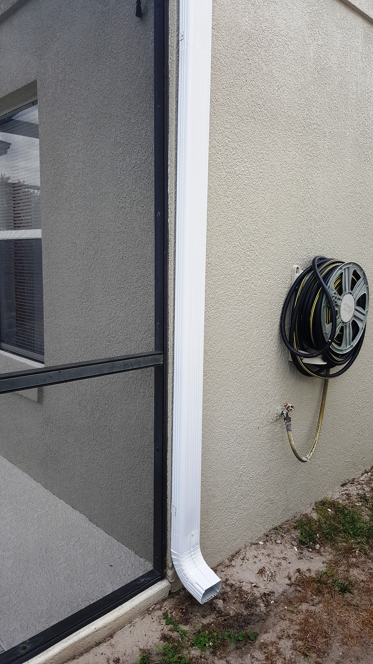 Where downspout empties Where downspout empties