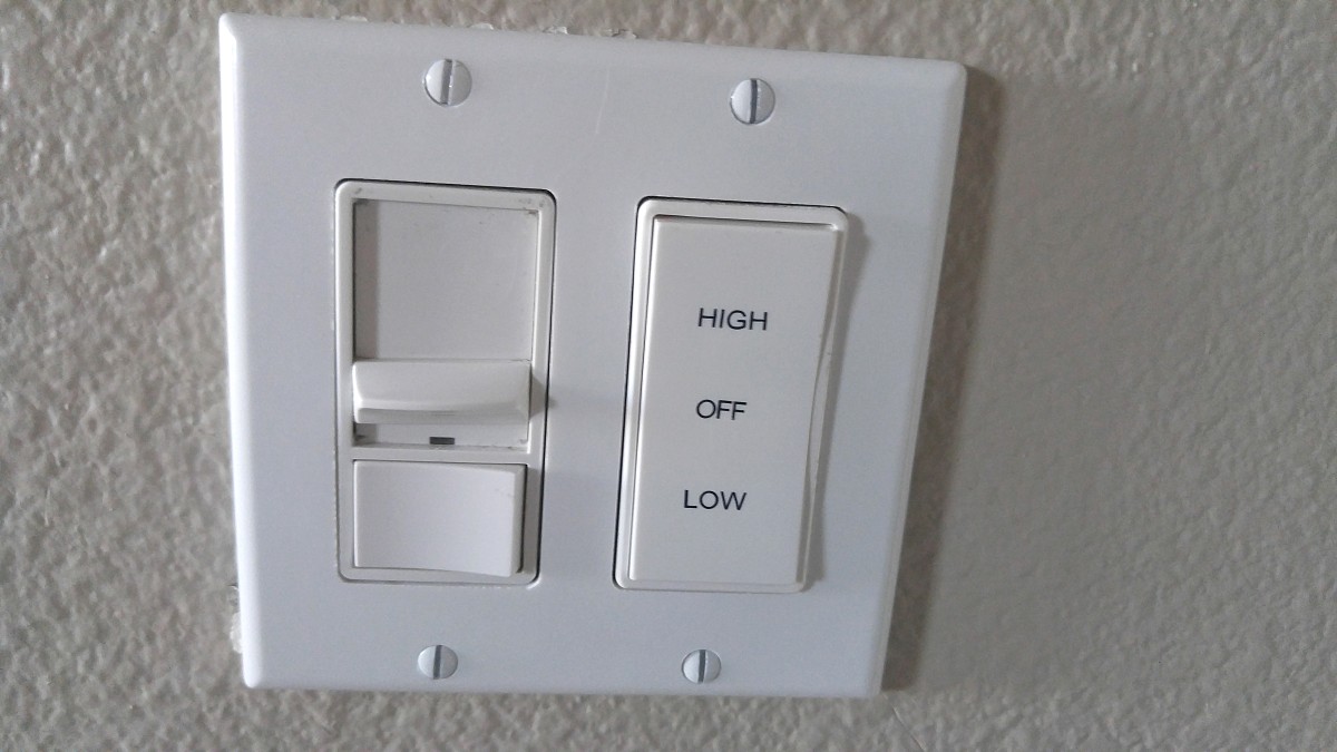 Whole house fan control switch Whole house fan control switch