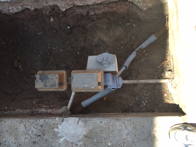 Pool wiring safely re-insulated