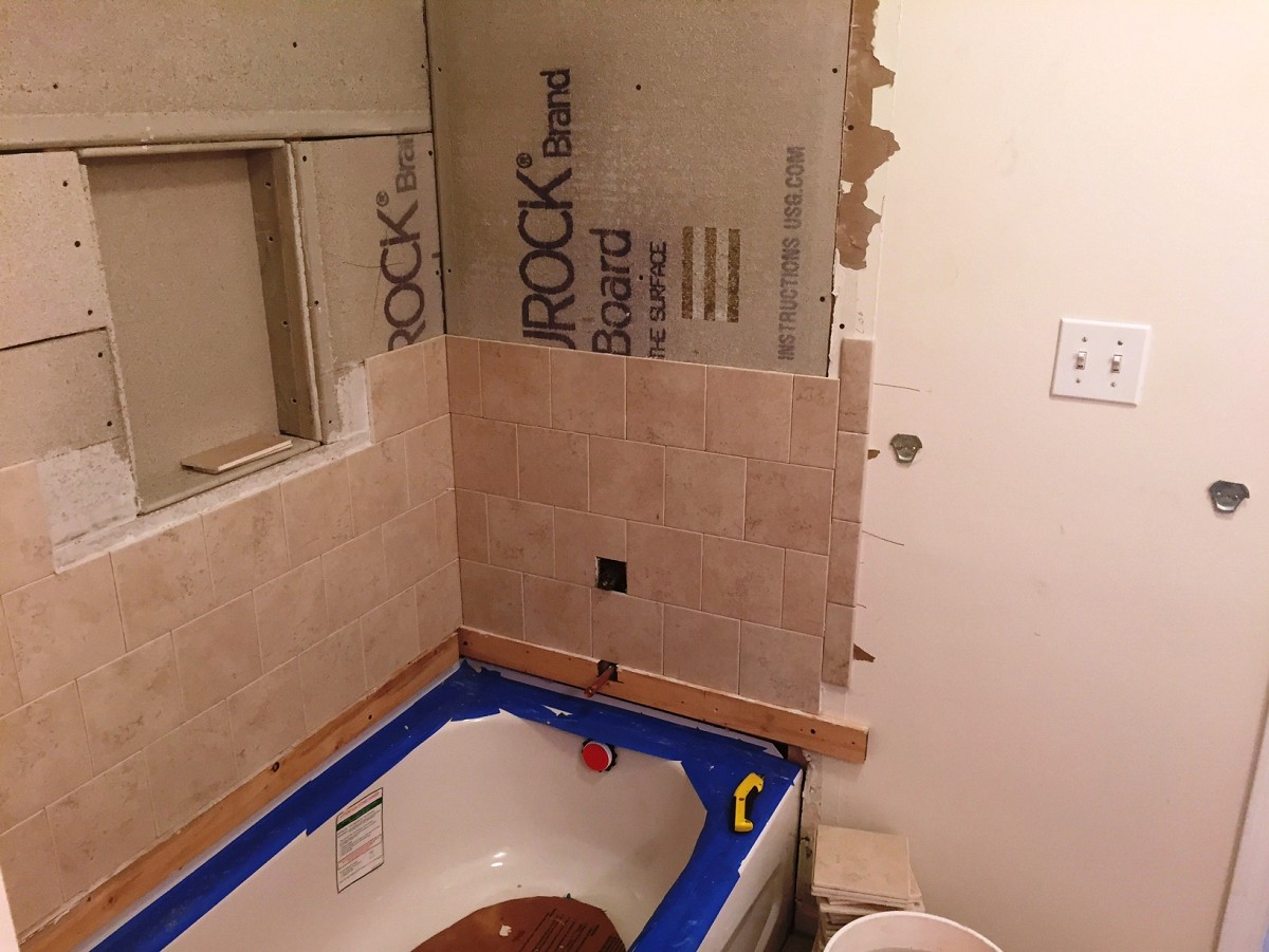 Bath remodel in progress Bath remodel in progress