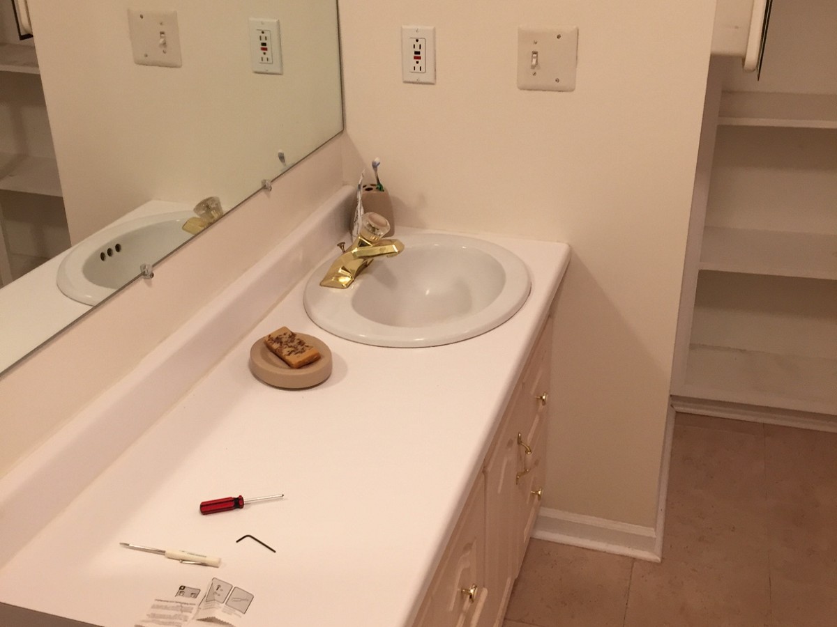 BEFORE Vanity needed a facelift BEFORE Vanity needed a facelift