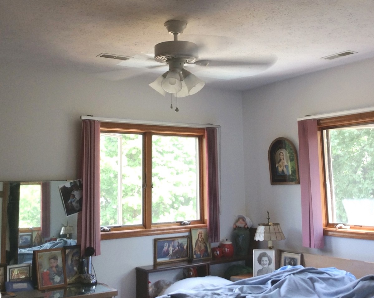 New ceiling fan cooling our home New ceiling fan cooling our home