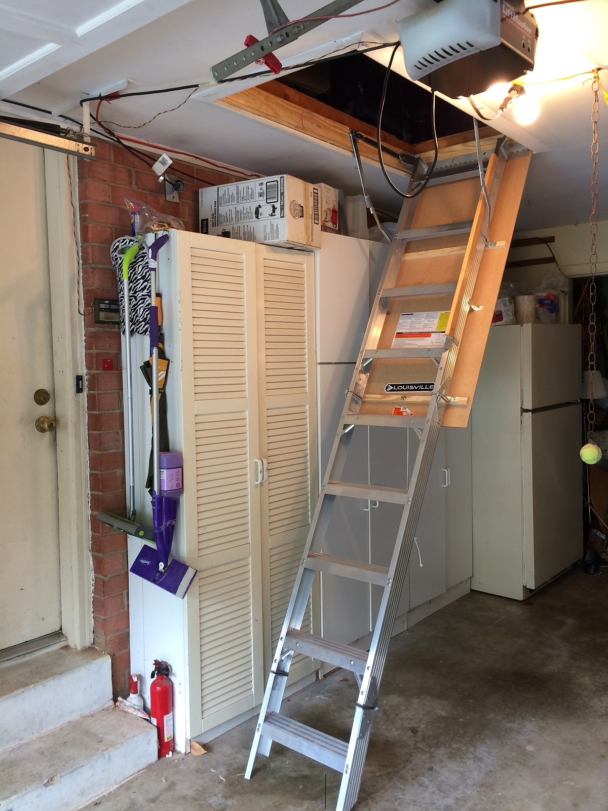 Sturdy new ladder with added support Sturdy new ladder with added support