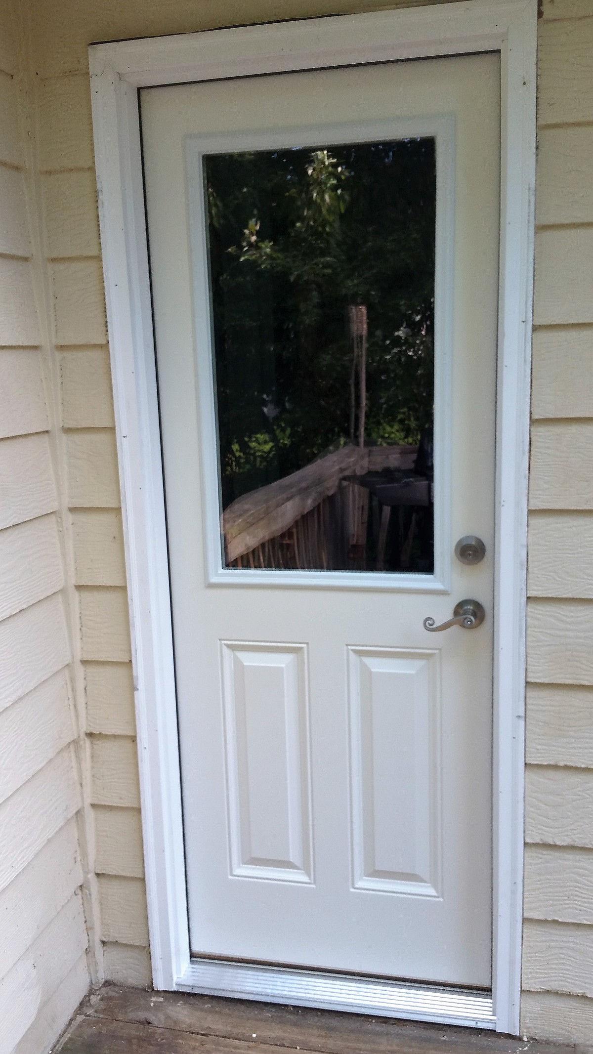 New door installation works well, looks great New door installation works well, looks great