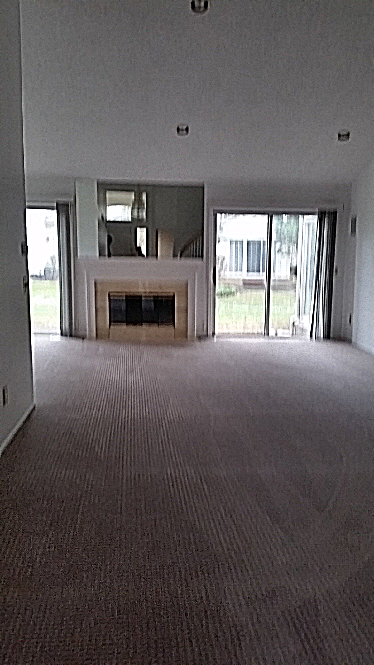 Freshly carpeted living room Freshly carpeted living room