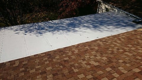 After: roof repair, neat and watertight After: roof repair, neat and watertight