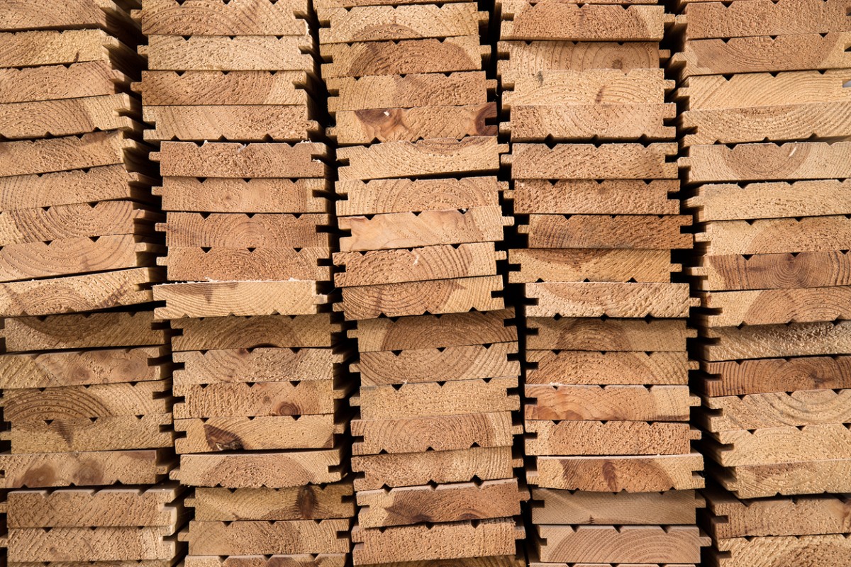 Hardwood planks