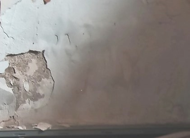 Water damaged wall Water damaged wall