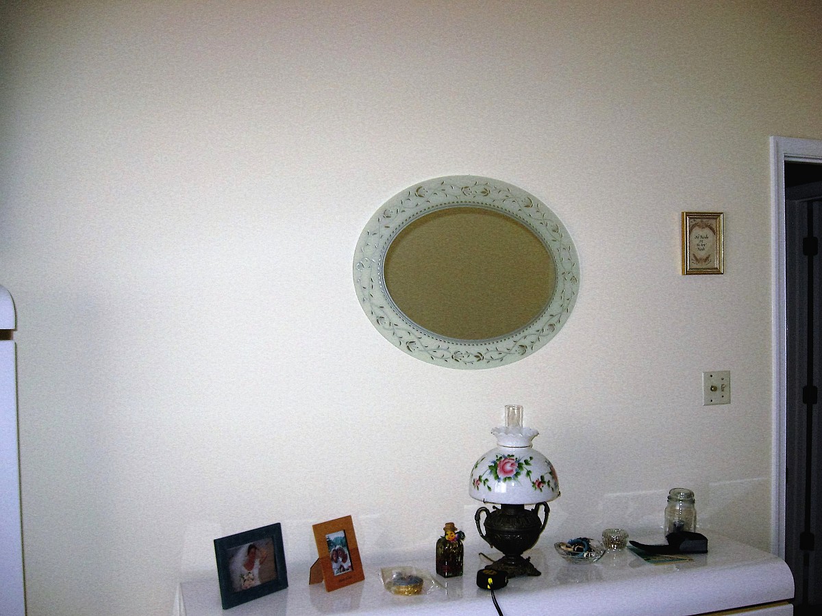 Closeup of wall paint