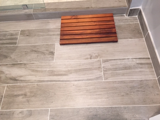 Ceramic tile with the look of wood planks Ceramic tile with the look of wood planks
