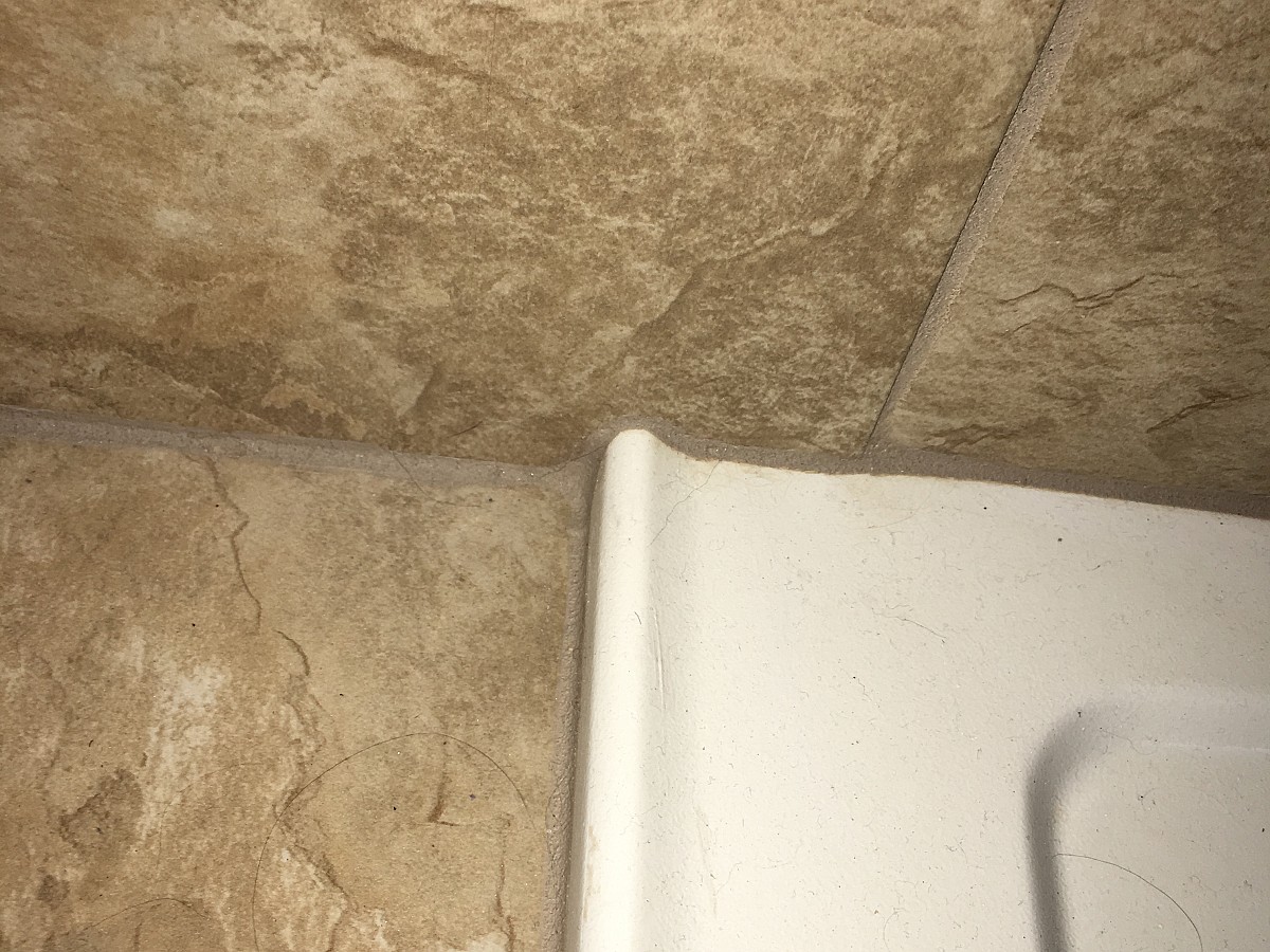 Tile cut to fit perfectly Tile cut to fit perfectly