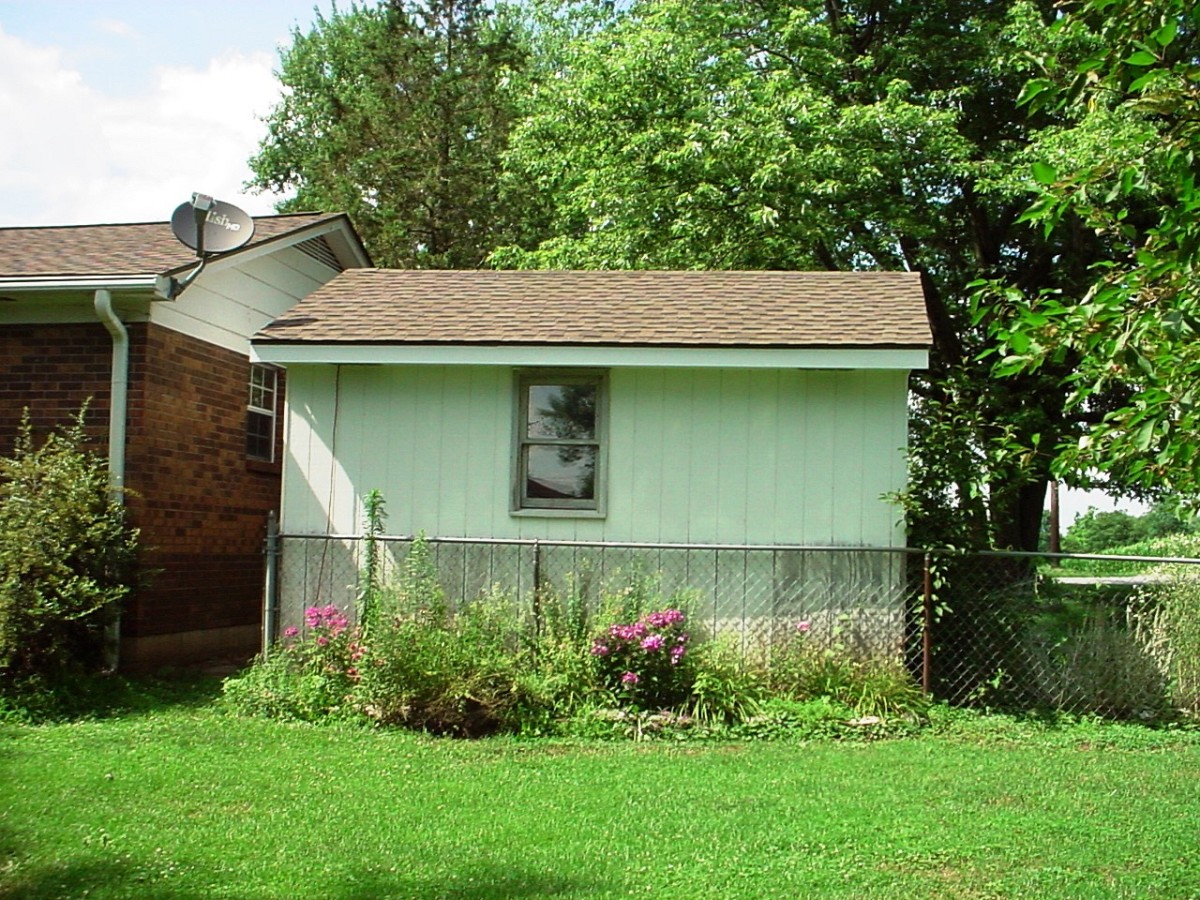 New shingles on shed too New shingles on shed too