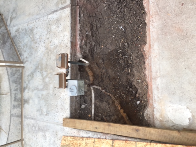BEFORE exposed and corroded wiring