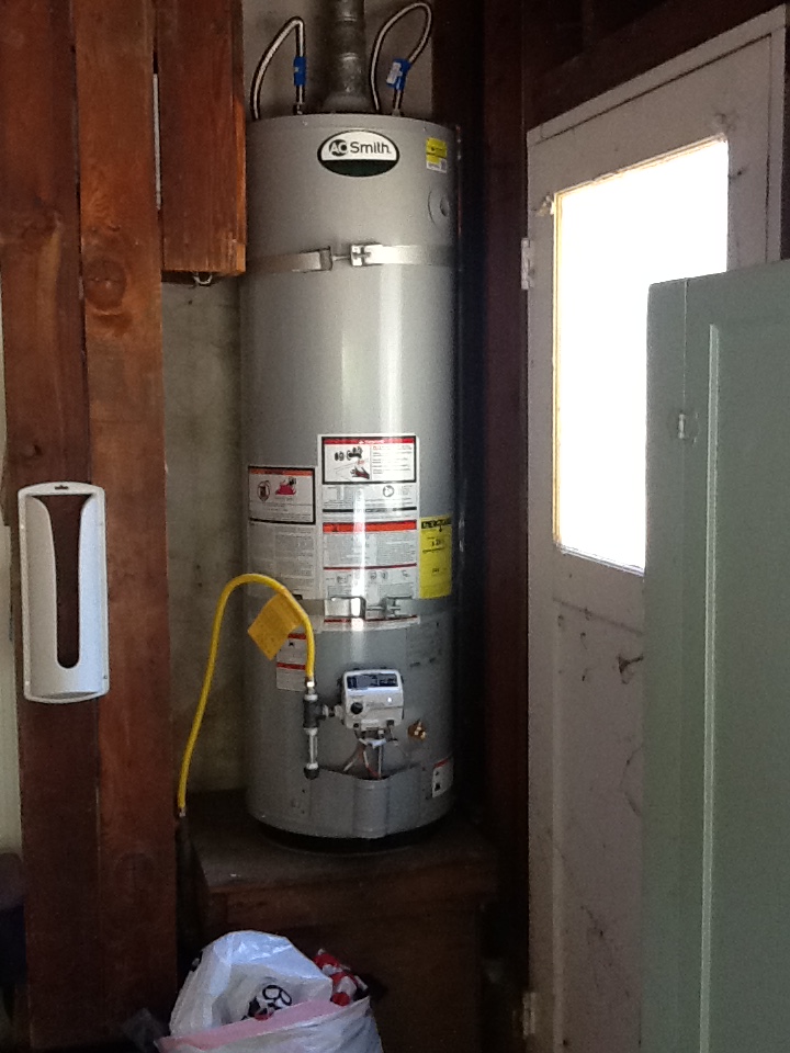 New water heater installation